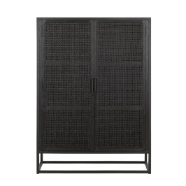 Bergkast rotan zwart