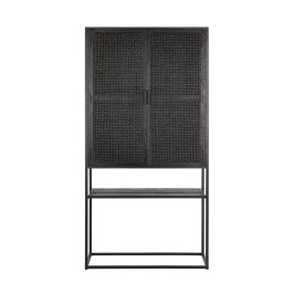 Kast op hoge poten zwart