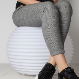 Poef met speaker en multicolor LED