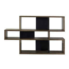 Lage boekenkast walnoot 100 cm