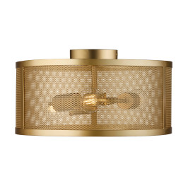 Plafondlamp goud metaal gaas