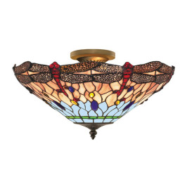 Plafondlamp Tiffany glas P