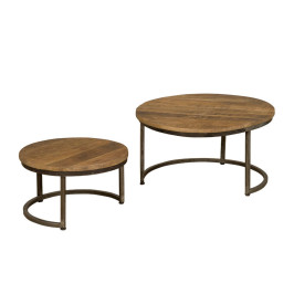 Ronde bijzettafels set