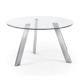 Ronde tafel van glas