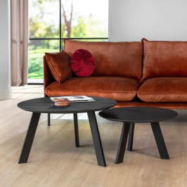 Salontafelset rond met schuine rand