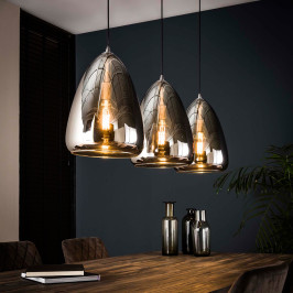 Spiegelende hanglamp glas