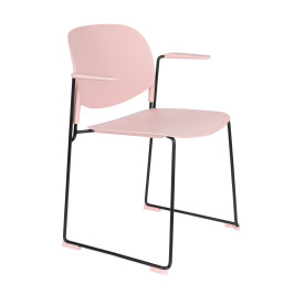 Stapelbare design eetstoelen met arm