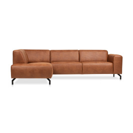 Stoere hoekbank chaise longue