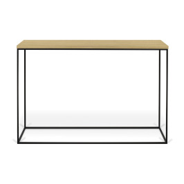 Haltafel hout met staal