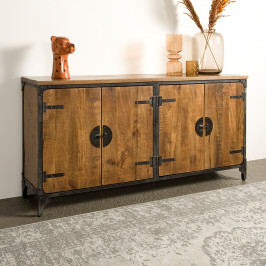 Bruin houten dressoir