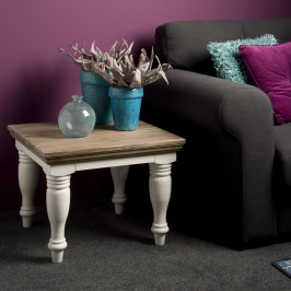 Old grey bijzettafel