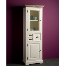 Romantisch witte vitrinekast