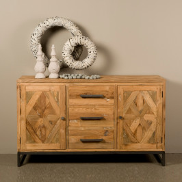 Dressoir van gerecycled teakhout met white wash