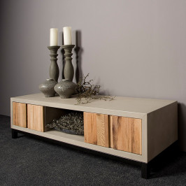 TV-meubel eiken en beton 145