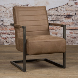 Stoere fauteuil industrieel