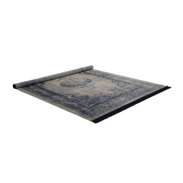 Vintage vloerkleed blauw