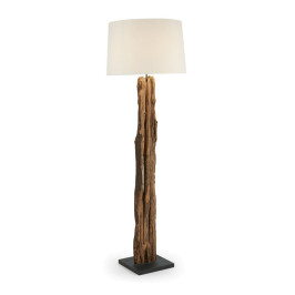 Houten vloerlamp