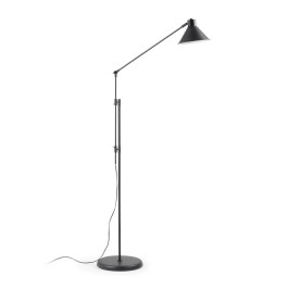 Zwarte design vloerlamp