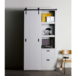 Slide kast betongrijs