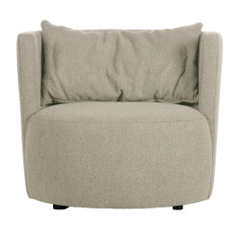 Ronde fauteuil bouclé