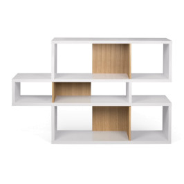 Witte design boekenkast 100 cm