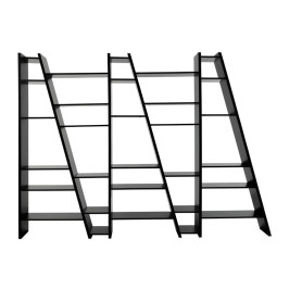 Schuine wandkast 263 cm breed