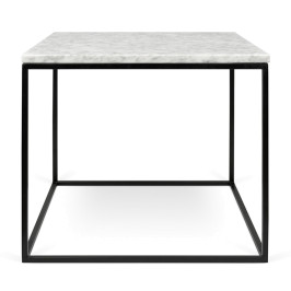 Bijzettafel van wit marmer