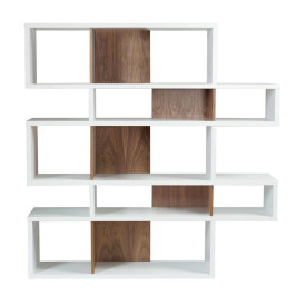 Design boekenkast wit 160 cm