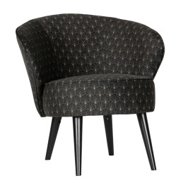 Elegante fauteuil van fluweel