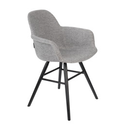 Gestoffeerde kuipstoel met arm