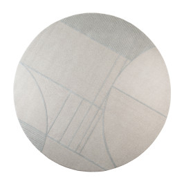 Rond retro vloerkleed 240 cm