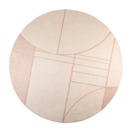 Rond retro vloerkleed 240 cm