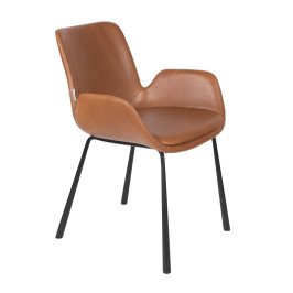Eetkamerstoel van kunstleer