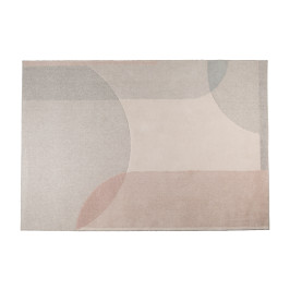 Retro vloerkleed roze