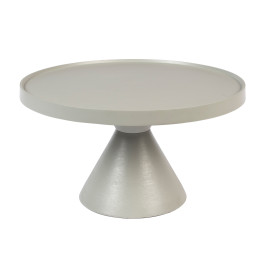 Ronde salontafel van aluminium