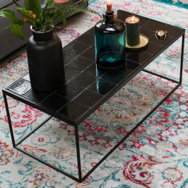 Salontafel met keramische tegels