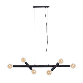 Mat zwarte design hanglamp