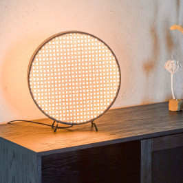 Design tafellamp met webbing