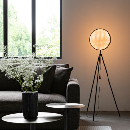 Design vloerlamp met webbing