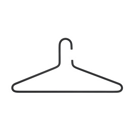 Kledinghanger RVS set 3 st.