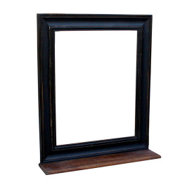 Zwarte spiegel van hout