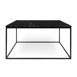 Zwarte salontafel marmer 75 cm
